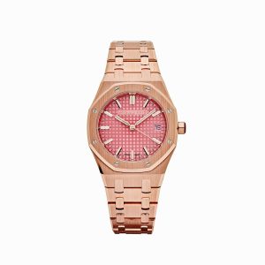 audemars piguet royal oak ladies rose gold pink dial  