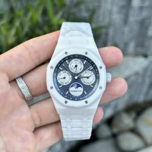 audemars piguet royal oak perpetual calendar 26579cb 42mm in white ceramic 