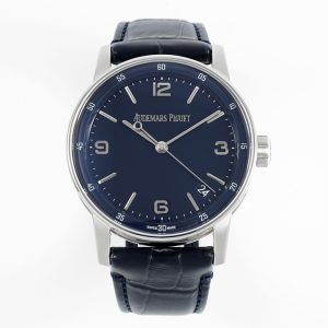 code11.59 15210 41mm ss blue dial on blue leather strap apsf a4302 super clone 