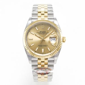 datejust 36mm 126233 clean 1:1 best edition 904l steel yg stick dial on ss/yg jubilee bracelet vr3235 