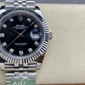 datejust 36mm 126234 vsf 1:1 best edition 904l steel black diamonds dial on jubilee bracelet vs3235 