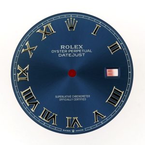 datejust 41 126334 clean factory blue dial with roman markers 