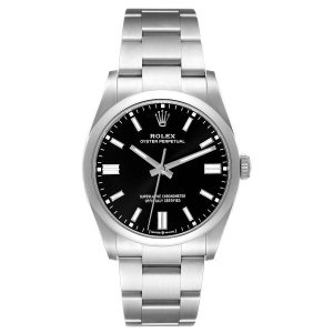 oyster perpetual 126000 36mm ss vsf 1:1 best edition black dial on ss bracelet vs3235 