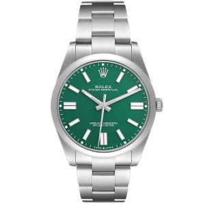 oyster perpetual 126000 36mm vsf 1:1 best edition 904l steel green dial on ss bracelet vs3235