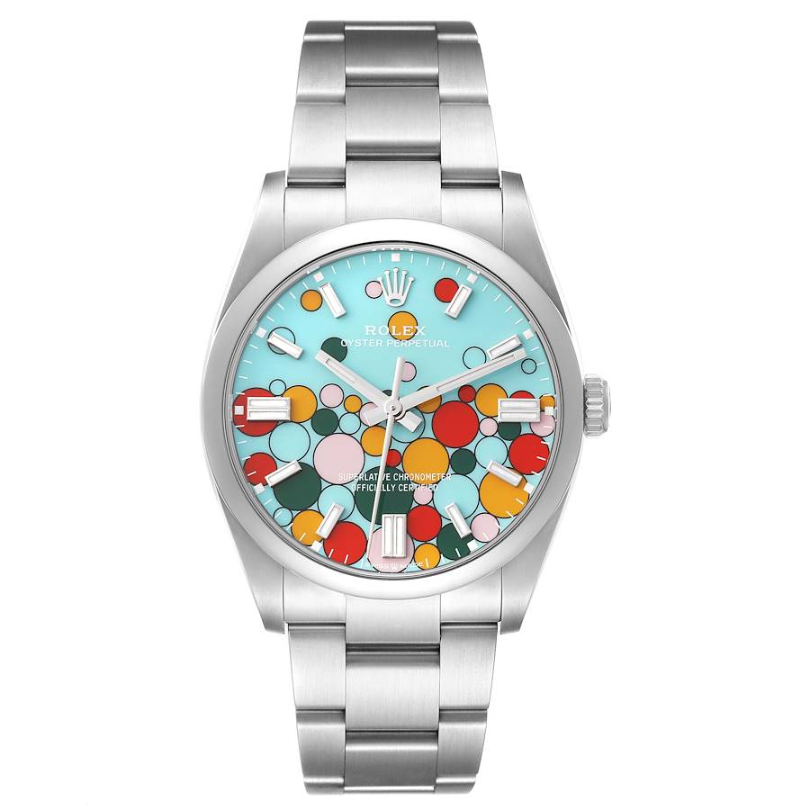 oyster perpetual 126000 36mm vsf 1:1 best edition celebration bubbles dial on ss bracelet vs3235 oyster perpetual 126000 36mm vsf 1:1 best edition celebration bubbles dial on ss bracelet vs3235