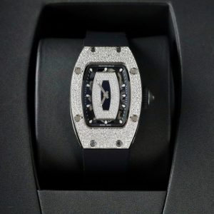 richard mille rm007 with custom moissanite diamonds 36mm 
