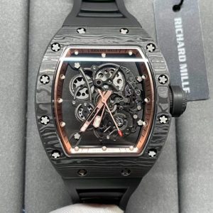 richard mille rm055 carbon ntpt 1:1 watch black bbr 50mm 