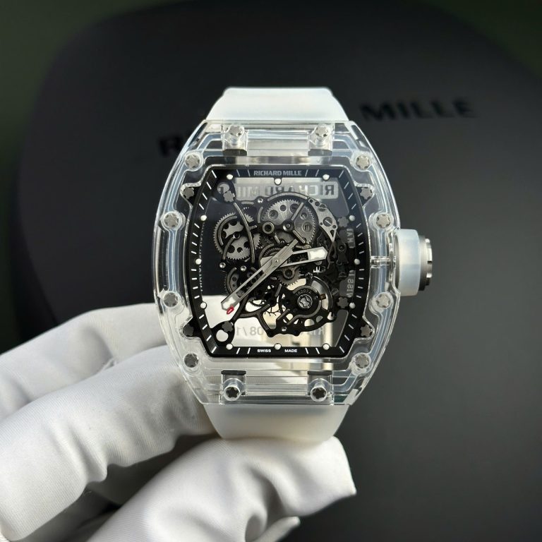 richard mille rm055 sapphire crystal with rubber strap richard mille rm055 sapphire crystal with rubber strap
