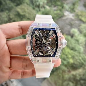 richard mille rm12 01 tourbillon sapphire rubber strap 44mm 
