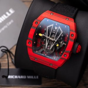 richard mille rm27 03 tourbillon rafael nadal red carbon 44mm 