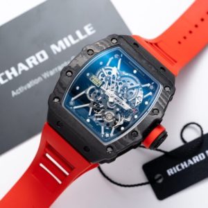 richard mille rm35 01 1:1 red rubber strap 45mm 