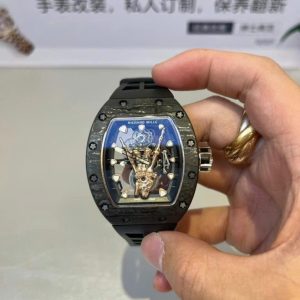 richard mille rm66 custom tourbillon carbon 18k gold wrapped vip 