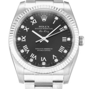 rolex air king 34mm black dial 114234 super clone
