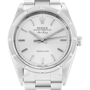 rolex air king 34mm silver dial 14010m super clone