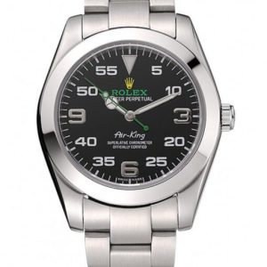 rolex air king 38mm black dial 1454020 super clone