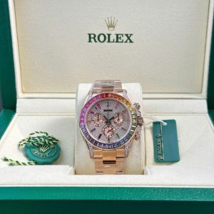 rolex cosmograph daytona 116595 rainbow replica watch bt factory 40mm 