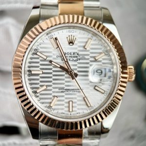 rolex datejust 126331 gold wrapped oyster strap clean factory 41mm 