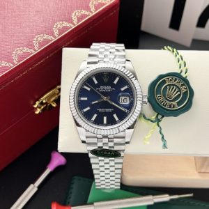 rolex datejust 126334 blue dial clean factory 41mm 