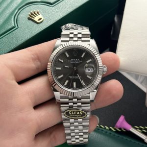 rolex datejust 126334 gray dial clean factory 41mm 