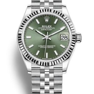 rolex datejust 31mm mint green dial 278274 super clone 