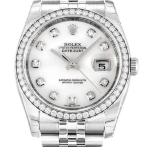 rolex datejust 36mm mother of pearl – white dial 116244 super clone