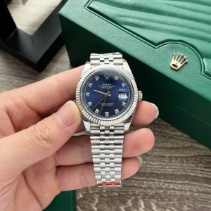 rolex datejust blue dial jubilee strap ew factory 36/41mm 