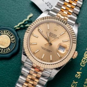 rolex datejust jubilee strap gold wrapped gm factory 41mm 