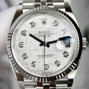 rolex datejust meteorite dial clean factory 41mm 