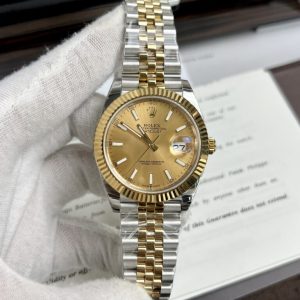rolex datejust yellow dial ew factory 36/41mm 