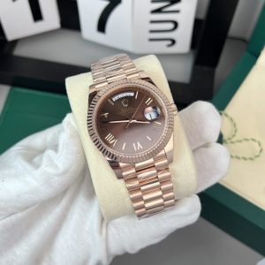 rolex day date 18k gold wrapped chocolate dial gm factory v2 40mm 