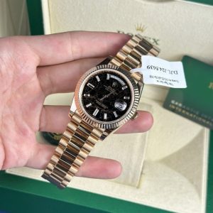 rolex day date 228235 eisenkiesel dial 18k gold wrapped gmf 40mm 
