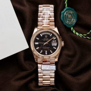 rolex day date 228235 lava dial weight 185 grams qf factory 40mm 