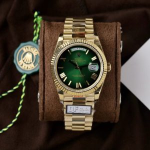 rolex day date 228238 0069 green ombre 185 grams qf factory 40mm 