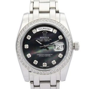 rolex day date 36mm black dial 118346 super clone 