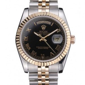 rolex day date 36mm black dial srl78 super clone 