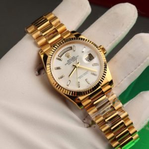 rolex day date 36mm mother of pearl dial custom gold wrapped 
