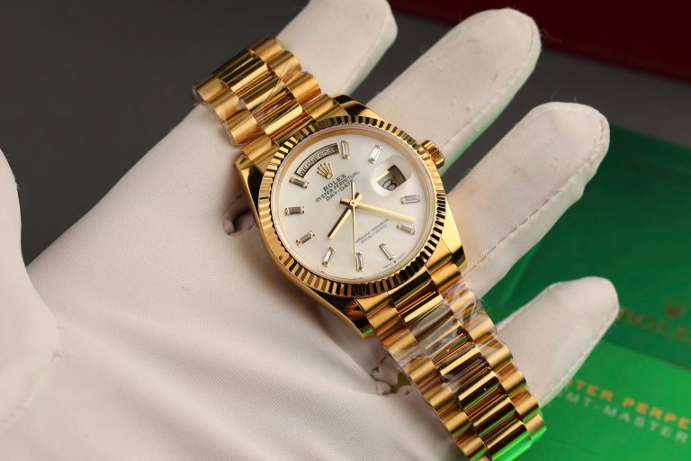 rolex day date 36mm mother of pearl dial custom gold wrapped rolex day date 36mm mother of pearl dial custom gold wrapped