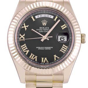 rolex day date ii 41mm black dial 218235 super clone 