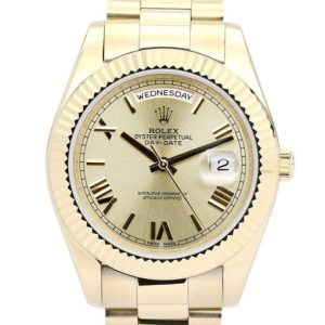 rolex day date ii 41mm gold dial 218238 super clone 