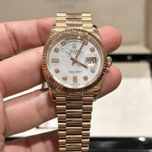 rolex day date mother of pearl rose gold ew factory 36mm 
