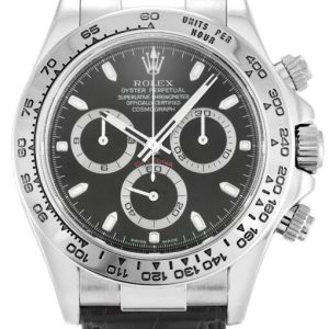 rolex daytona 40mm black dial 116519 