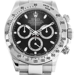 rolex daytona 40mm black dial 116520 