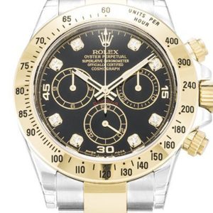 rolex daytona 40mm black dial 116523/2 