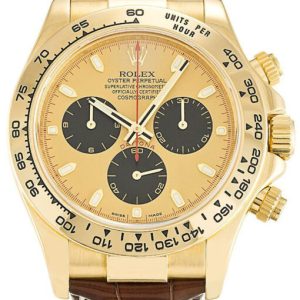 rolex daytona 40mm gold dial 116518 