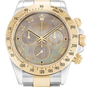 rolex daytona 40mm mother of pearl – black dial 116523 