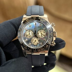 rolex daytona purple mother of pearl dial moissanite bt factory 40mm 
