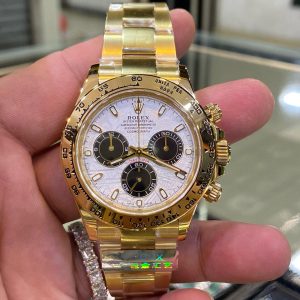 rolex daytona yellow gold meteorite dial oyster bracelet 116508 super clone 