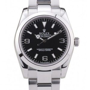 rolex explorer 26mm black dial 98089 super clone 