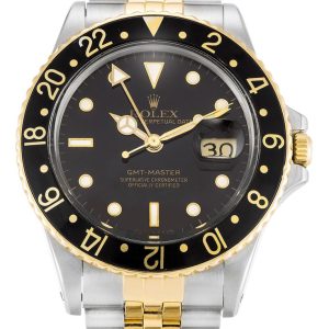 rolex gmt master 38mm black dial 16753 