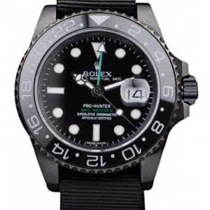 rolex gmt master ii 40mm black dial rep016827 